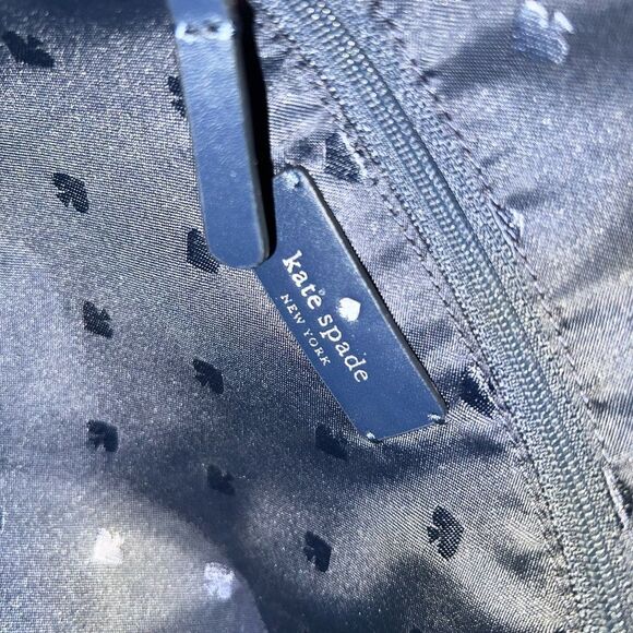 Kate Spade New York Jae Nylon Flat Zip Tote, Navy - Picture 8 of 9
